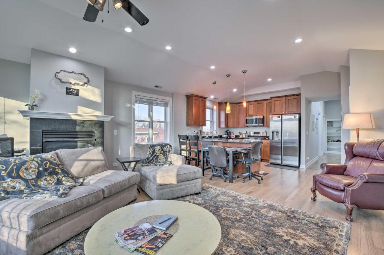 Chicago Condo With Balcony Walk To Cta Stations! Buitenkant foto